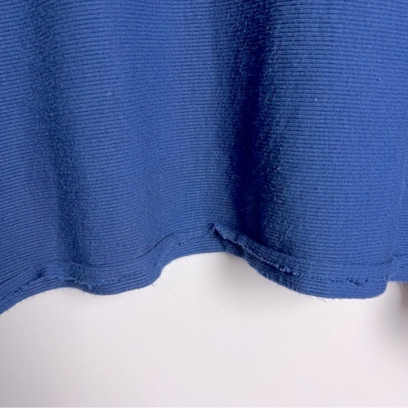 We The Free People Alameda Oversized Slouchy Super Soft Turtleneck Top Blue - Picture 10 of 16